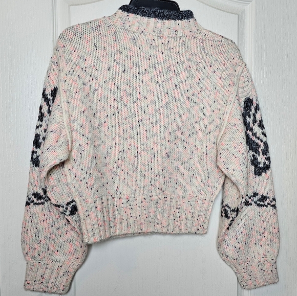 BDG Urban Outfitters Women's Noelle Patterned Knit Mockneck Pullover Sweater, XS - Picture 7 of 11